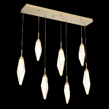 Hammerton PLB0050-07-GB-CA-C01-L1 - Rock Crystal Linear 7pc Multi-Pendant