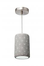 Varaluz 211M01B - Concrete 1-Lt Geostar Mini Pendant