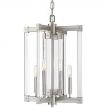 Varaluz 292C04SN - Halcyon 4-Lt Chandelier - Satin Nickel