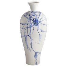 Cyan Designs 11926 - Neos Vase Designed by Seth Vaughn White Blue Black - Large