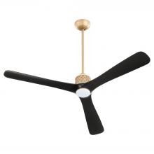 Cyan Designs 11975 - Shamal 60" Ceiling Fan Aged Brass - Matte Black