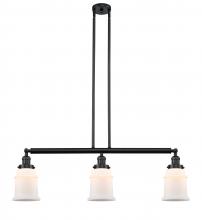 Innovations Lighting 213-BK-G181-LED - Canton - 3 Light - 39 inch - Matte Black - Stem Hung - Adjustable Island Light