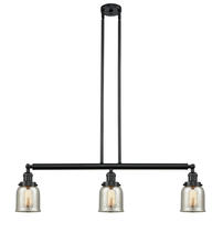 Innovations Lighting 213-BK-G58-LED - Bell - 3 Light - 38 inch - Matte Black - Stem Hung - Adjustable Island Light