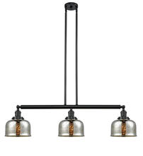 Innovations Lighting 213-BK-G78-LED - Bell - 3 Light - 41 inch - Matte Black - Stem Hung - Adjustable Island Light