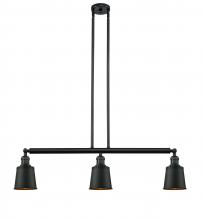 Innovations Lighting 213-BK-M9-BK-LED - Addison - 3 Light - 38 inch - Matte Black - Stem Hung - Adjustable Island Light