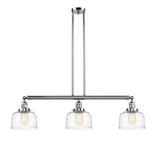 Innovations Lighting 213-PC-G713-LED - Bell - 3 Light - 41 inch - Polished Chrome - Stem Hung - Adjustable Island Light