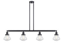 Innovations Lighting 214-BK-G324 - Olean - 4 Light - 51 inch - Matte Black - Stem Hung - Island Light