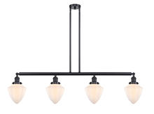 Innovations Lighting 214-BK-G661-7-LED - Bullet - 4 Light - 50 inch - Matte Black - Stem Hung - Island Light