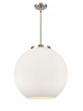 Innovations Lighting 221-3S-SN-G121-18-LED - Athens - 3 Light - 18 inch - Brushed Satin Nickel - Cord hung - Pendant