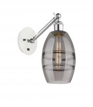 Innovations Lighting 317-1W-WPC-G557-6SM - Vaz - 1 Light - 6 inch - White Polished Chrome - Adjustable Sconce