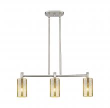 Innovations Lighting 434-3I-SN-G434-7ME - Crown Point - 3 Light - 31 inch - Satin Nickel - Island Light