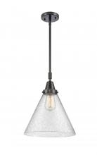Innovations Lighting 447-1S-BK-G44-L-LED - Cone - 1 Light - 12 inch - Matte Black - Mini Pendant