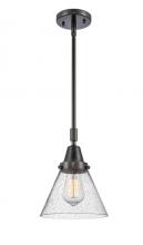 Innovations Lighting 447-1S-BK-G44-LED - Cone - 1 Light - 8 inch - Matte Black - Mini Pendant