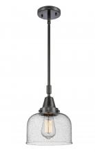 Innovations Lighting 447-1S-BK-G74-LED - Bell - 1 Light - 8 inch - Matte Black - Mini Pendant