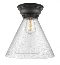 Innovations Lighting 623-1F-BK-G44-L-LED - Cone - 1 Light - 12 inch - Matte Black - Flush Mount