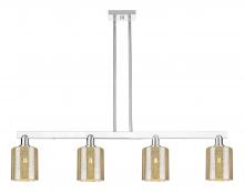 Innovations Lighting 716-4I-PN-G116 - Cobbleskill - 4 Light - 48 inch - Polished Nickel - Stem hung - Island Light