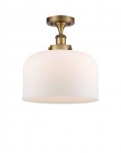 Innovations Lighting 916-1C-BB-G71-L-LED - Bell - 1 Light - 12 inch - Brushed Brass - Semi-Flush Mount