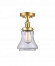 Innovations Lighting 916-1C-SG-G192 - Bellmont - 1 Light - 6 inch - Satin Gold - Flush Mount