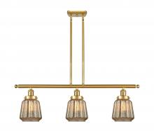 Innovations Lighting 916-3I-SG-G146 - Chatham - 3 Light - 36 inch - Satin Gold - Stem Hung - Island Light