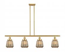 Innovations Lighting 916-4I-SG-G146 - Chatham - 4 Light - 48 inch - Satin Gold - Stem Hung - Island Light