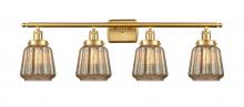 Innovations Lighting 916-4W-SG-G146 - Chatham - 4 Light - 36 inch - Satin Gold - Bath Vanity Light