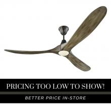 Visual Comfort & Co. Fan Collection 3MAVR70AGPD - Maverick 70" LED Ceiling Fan