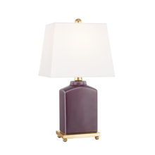 Mitzi by Hudson Valley Lighting HL268201-PL - 1 LIGHT TABLE LAMP